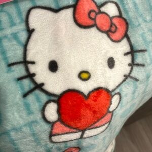 Hello Kitty Sanrio Rainbow & Hearts valentines  Blanket 50x70 Silk Plush Throw